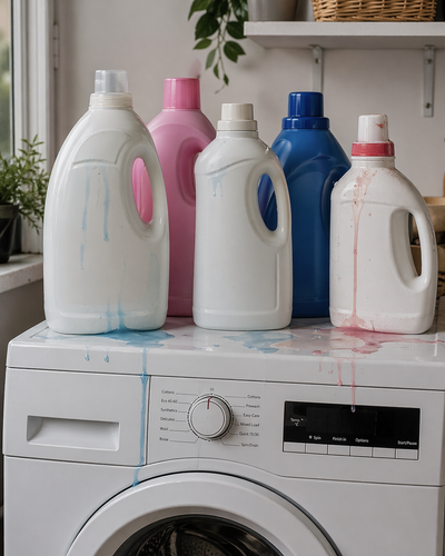 Traditional detergent bottles