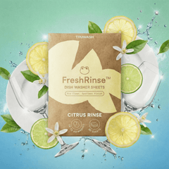 FreshRinse Eco-Friendly Dishwasher Sheets - 60 Loads