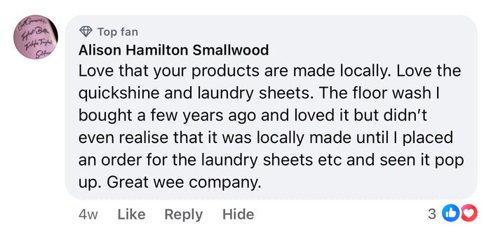 Customer comment