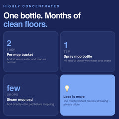 Floor Cleaner 750ml - Fresh Linen Scented for All Floor Types